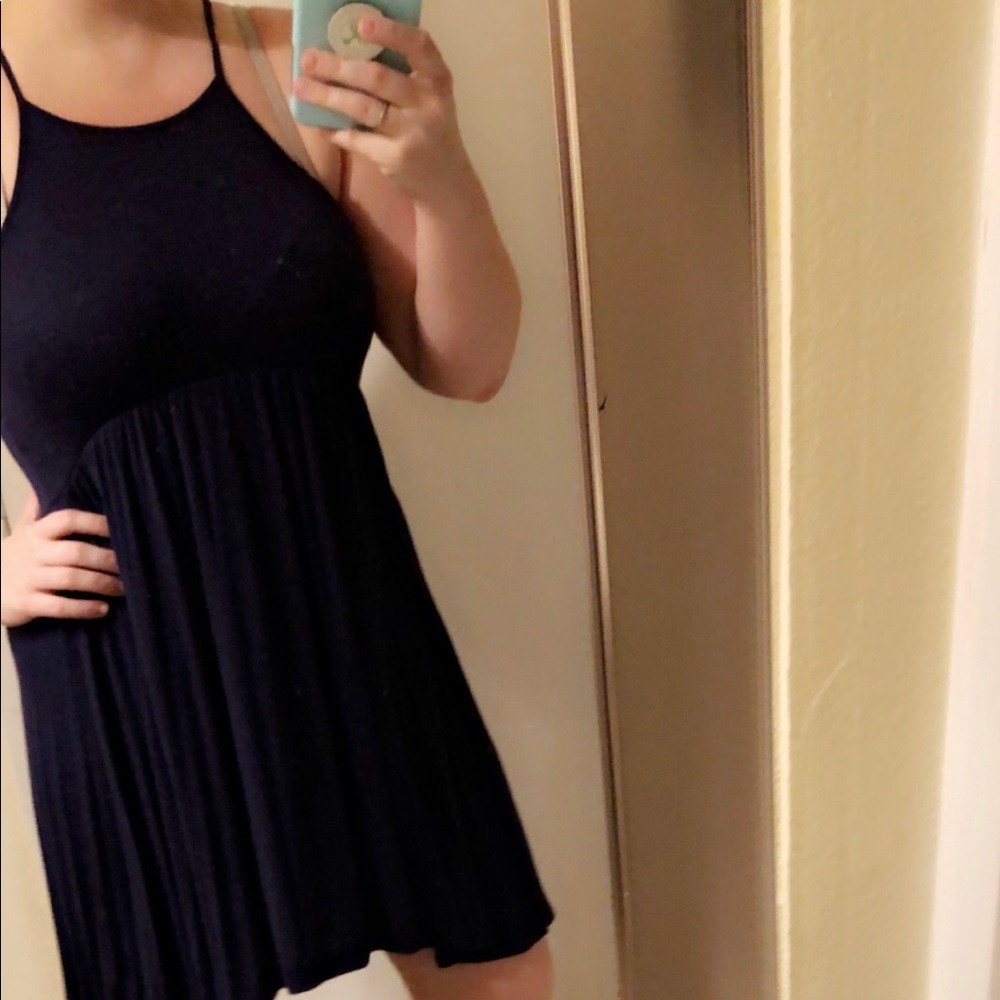 Blue tank dress